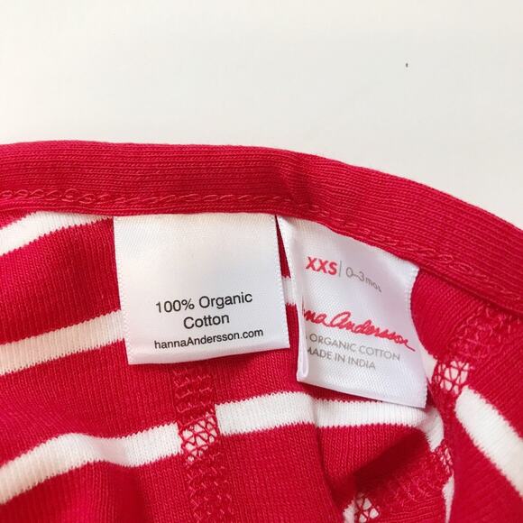 Hanna Andersson 100% Organic Cotton Red Bright Baby Basics Pilot Cap XXS 0-3M - Picture 2 of 3